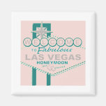 Save the Date Retro Vegas Honeymoon Refrigerator Magnet