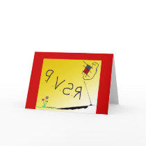 Save the date RSVP Greeting Cards