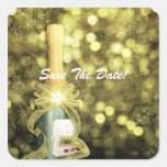 Save The Date Square Sticker