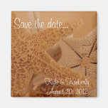 Save the date starfish magnet