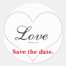 Save the date Sticker