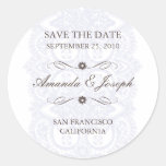 Save The Date Sticker-Vintage Blossom
