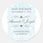Save The Date Sticker-Vintage Blossom