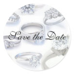 Save the Date Sticker with rings