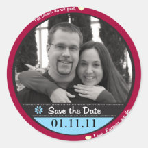 Save the Date Stickers