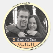 Save the Date Stickers