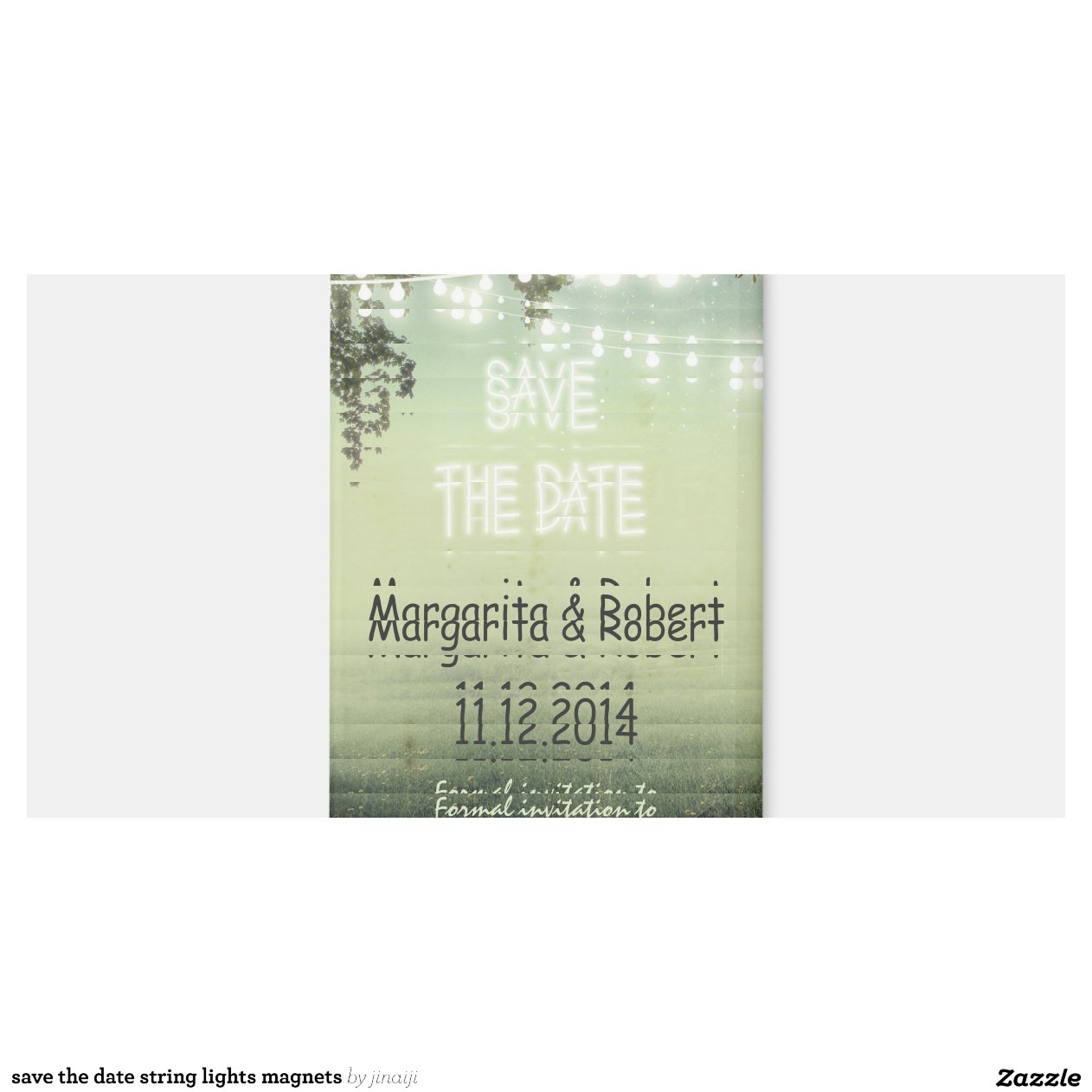 save the date string lights magnets magnets Zazzle