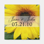 Save the Date Sunflower Refrigerator Magnet