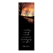 Save the Date Sunset Bookmark Business Card