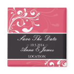 Save the date ~SWIRL 1 Refrigerator Magnet