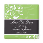 Save the date ~SWIRL 3 Fridge Magnets