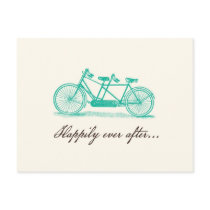 Save the Date-Tandem Bike Postcard