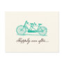 Save the Date-Tandem Bike Postcard