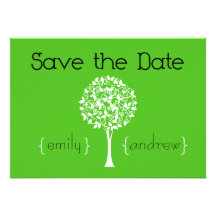 Save the Date Tree Invitation