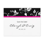 Save the Date Trendy Floral Postcard announcement
