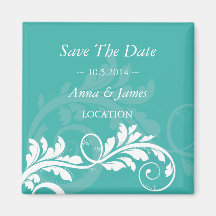Save the date ~ Vine 6 Magnet