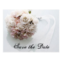 Save the Date - Wedding Flowers Postcard
