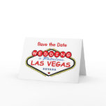 "Save the Date" Wedding in Las Vegas Card