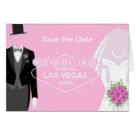 Save the Date Wedding in Vegas Card