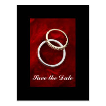 Save the Date Wedding Postcard