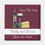 Save The Date Wine Fridge Magnets