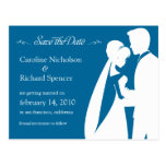 Save the Date Winter Blue Wedding Postcard