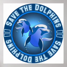 Save the Dolphins Poster