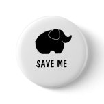Save the elephants buttons