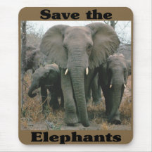 Save the Elephants Mouse Pad