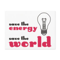Save the Energy, Save the World Postcards