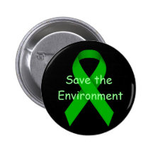 Save the environment pinback button