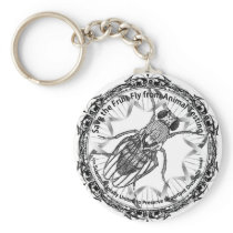 Save the fruit fly keychain