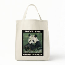 Save the Giant Panda Tote Bags