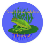 Save The Habitat stickers