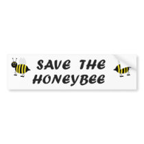 Save the Honeybee Bumper Sticker