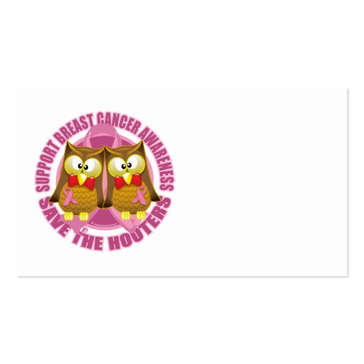 Save the Hooters Circle Business Card Template