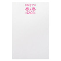 Save The Hooters Custom Stationery