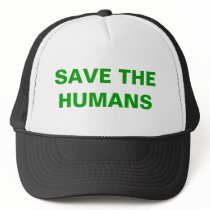 SAVE THE HUMANS MESH HAT