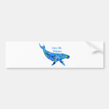 Save the Humpback Whale Bumper Stickers