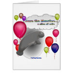 Save the Manatee.. a slice of cake cards