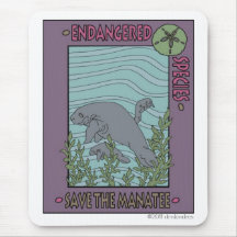 Save The Manatee Mousepad