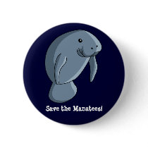 Save the Manatees! Button