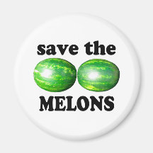 save the melons on white magnets