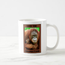 Save the Orangutans Coffee Mugs