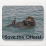 Save the otters Mousepad