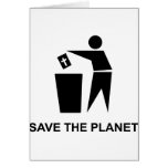 Save The Planet - Bible In The Garbage Greeting Cards