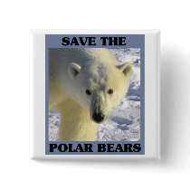 Save the Polar Bears Pin