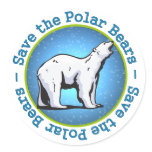 Save the Polar Bears stickers