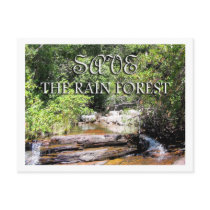 Save The Rain Forest Post Cards