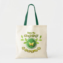 Save the Rainforest Canvas Bags